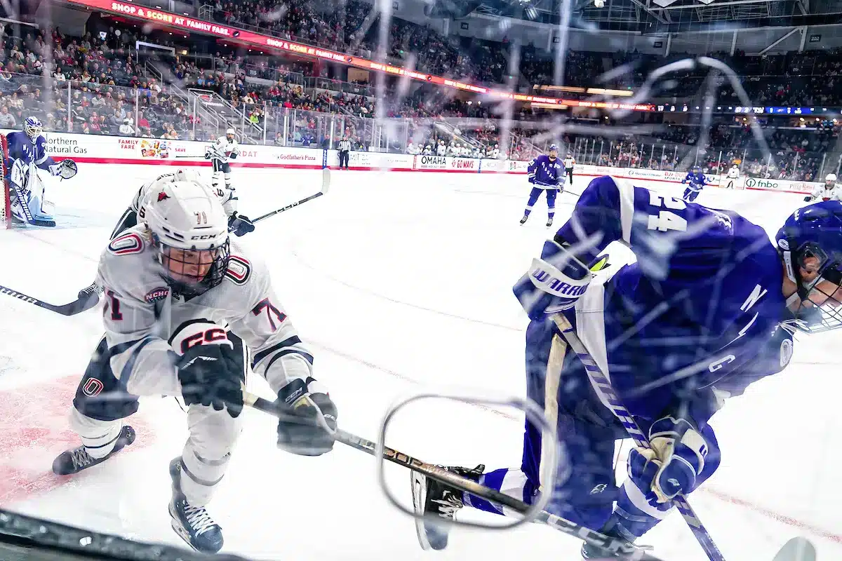 Omaha defenseman Griffin Ludtke 