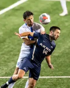 Creighton during a game between Akron State and Creighton in Omaha, NE on Wednesday October 18tth, 2023. Photo by Eric Francis