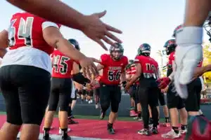 Westside High School Talon Barnes (56) during a game between Lincoln North East and Westside in Omaha, NE on Thursday October 19tth, 2023. Photo by Eric Francis