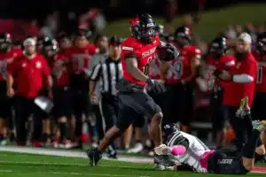 Westside High School running back Jahmez Ross (6) during a game between Lincoln North East and Westside in Omaha, NE on Thursday October 19tth, 2023. Photo by Eric Francis