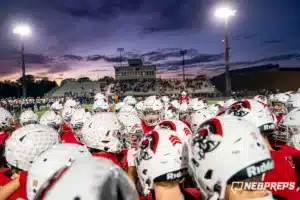 Warmups during a game between Bellevue West and the Westside in Omaha, NE on Friday November 3rd, 2023. . Photo by Eric Francis