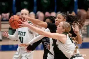 Millard West High School guard Neleigh Gessert