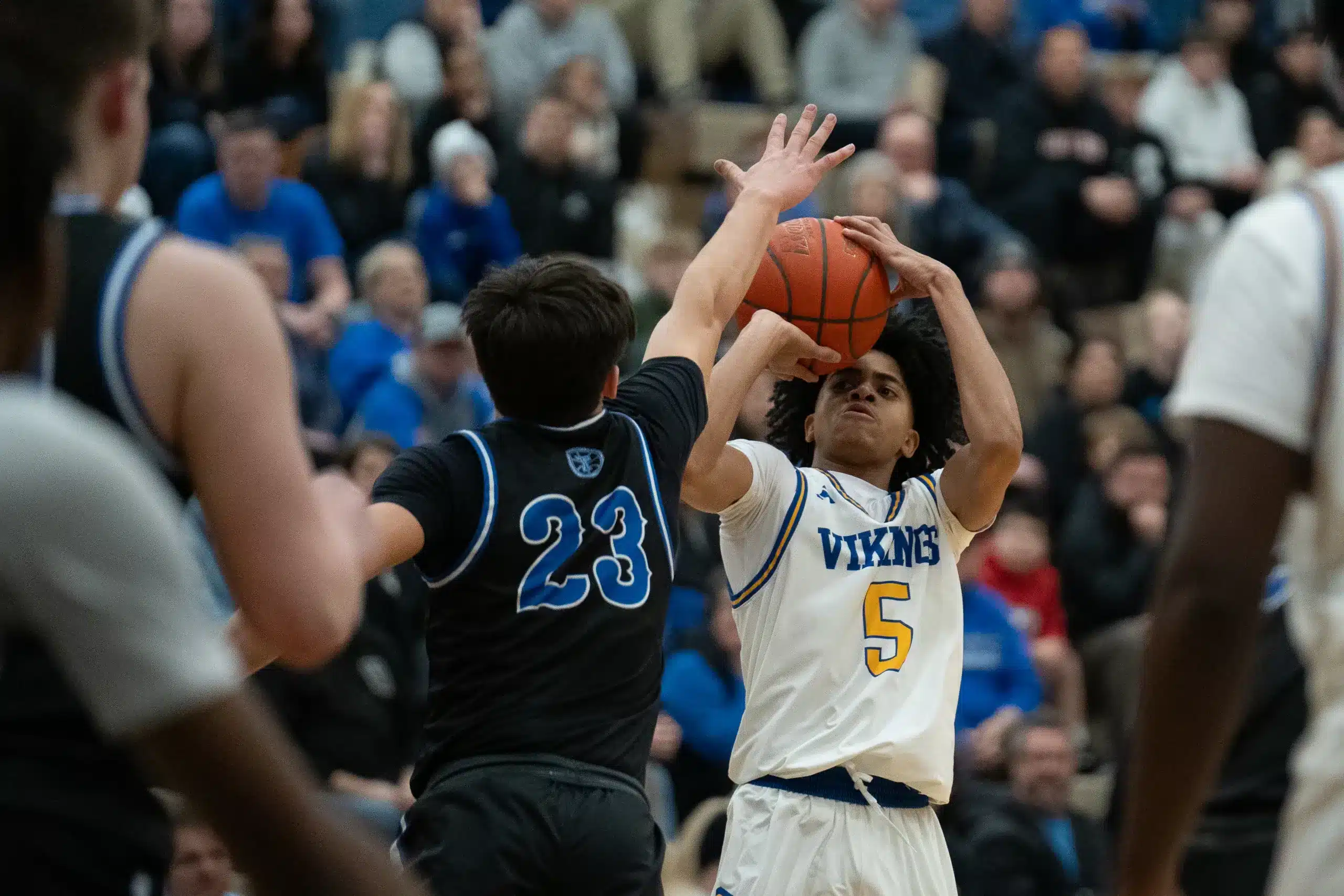 Omaha North senior Mynor Strong. By Christian Naujokaitis.