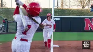 ...during a game between Nebraska softball and Wichita State in Lincoln, NE. Photo by David Schumacher