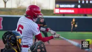 ...during a game between Nebraska softball and Wichita State in Lincoln, NE. Photo by David Schumacher