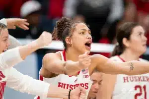 Nebraska Cornhuskers during a game against the Purdue Boilermakers at the Target Center in Minneapolis, MN March 7th 2024. Photo by Eric Francis