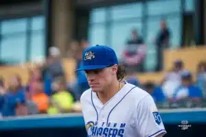 The Omaha Storm Chasers dropped game one of the MiLB NL Championship series 3-2 on September 24th, 2024 at Werner Park in Omaha, NE. Photo by Brandon Tiedemann