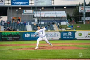 The Omaha Storm Chasers dropped game one of the MiLB NL Championship series 3-2 on September 24th, 2024 at Werner Park in Omaha, NE. Photo by Brandon Tiedemann