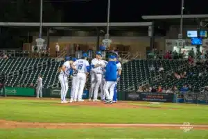 The Omaha Storm Chasers dropped game one of the MiLB NL Championship series 3-2 on September 24th, 2024 at Werner Park in Omaha, NE. Photo by Brandon Tiedemann