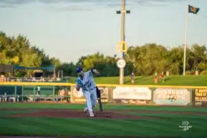 The Omaha Storm Chasers dropped game one of the MiLB NL Championship series 3-2 on September 24th, 2024 at Werner Park in Omaha, NE. Photo by Brandon Tiedemann