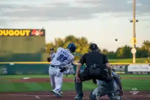 The Omaha Storm Chasers dropped game one of the MiLB NL Championship series 3-2 on September 24th, 2024 at Werner Park in Omaha, NE. Photo by Brandon Tiedemann