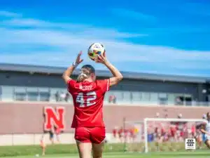 The Nebraska Cornhuskers take on the Creighton Bluejays during a women’s soccer match, Monday, September 2, 2024, in Lincoln, Nebraska. Photo by Brandon Tiedemann.