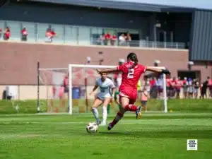 The Nebraska Cornhuskers take on the Creighton Bluejays during a women’s soccer match, Monday, September 2, 2024, in Lincoln, Nebraska. Photo by Brandon Tiedemann.