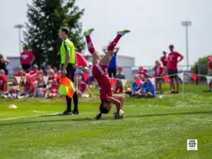 The Nebraska Cornhuskers take on the Creighton Bluejays during a women’s soccer match, Monday, September 2, 2024, in Lincoln, Nebraska. Photo by Brandon Tiedemann.