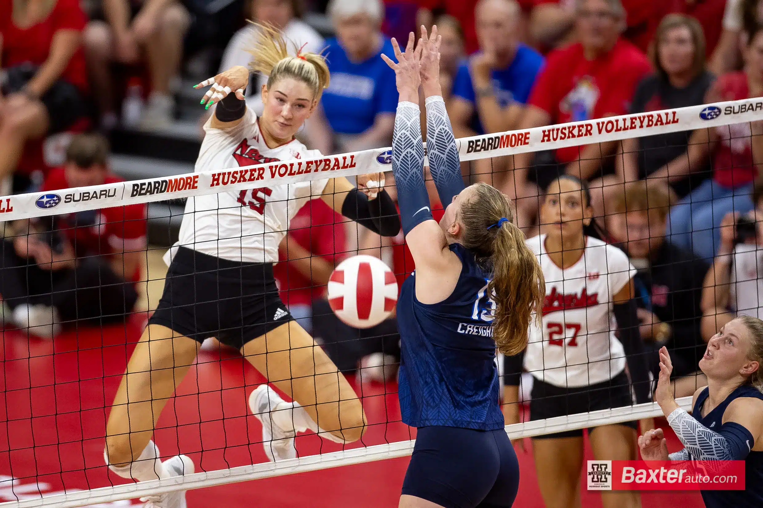 No. 5 Nebraska Outlasts No. 9 Creighton in Five