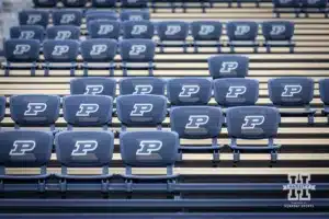 Seats ready for the fans during a college football game Saturday, September 28, 2024, in West Lafayette, Indiana. Photo by John S. Peterson.