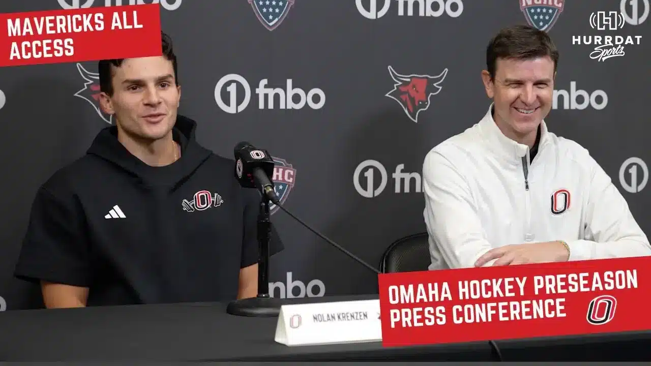 Omaha Hockey Preseason Press Conference | Mike Gabinet and Nolan Krenzen Preview  Upcoming Season