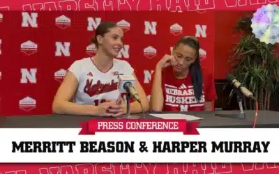 Nebraska Remains Undefeated at Home | Merritt Beason and Harper Murray Press Conference