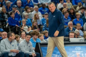 Greg McDermott during a college basketball game November 10th, 2024 in Omaha Nebraska. Photo by Brandon Tiedemann.