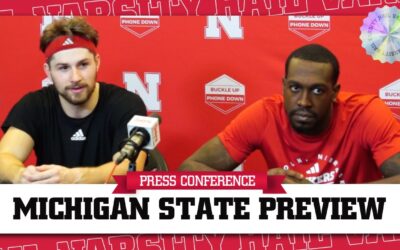 Sam Hoiberg and Juwan Gary BREAK DOWN Michigan State Matchup | Nebraska Basketball Press Conference