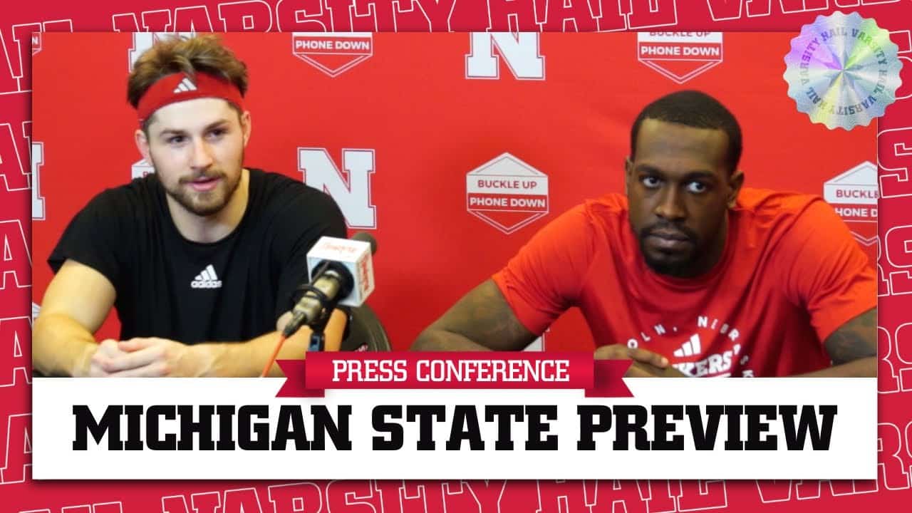 Sam Hoiberg and Juwan Gary BREAK DOWN Michigan State Matchup | Nebraska Basketball Press Conference