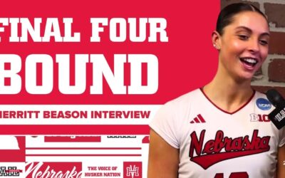 Nebraska SWEEPS Wisconsin (AGAIN) to make it to the FINAL FOUR | Merritt Beason Interview