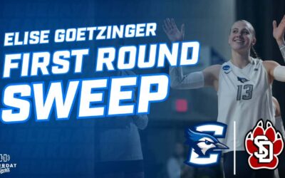 Creighton Volleyball DOMINATES First Round Sweep Over South Dakota | Elise Goetzinger Interview