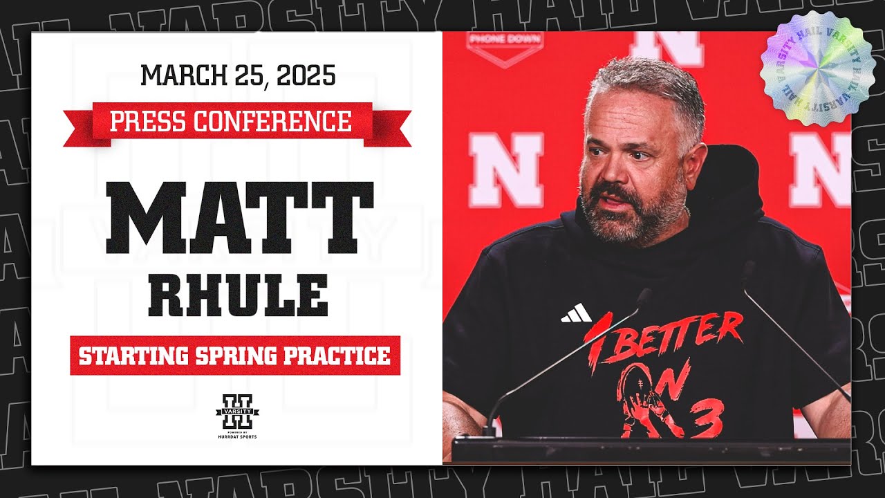 Nebraska Football HC Matt Rhule Press Conference | Huskers Start Spring Practice + Pro Day