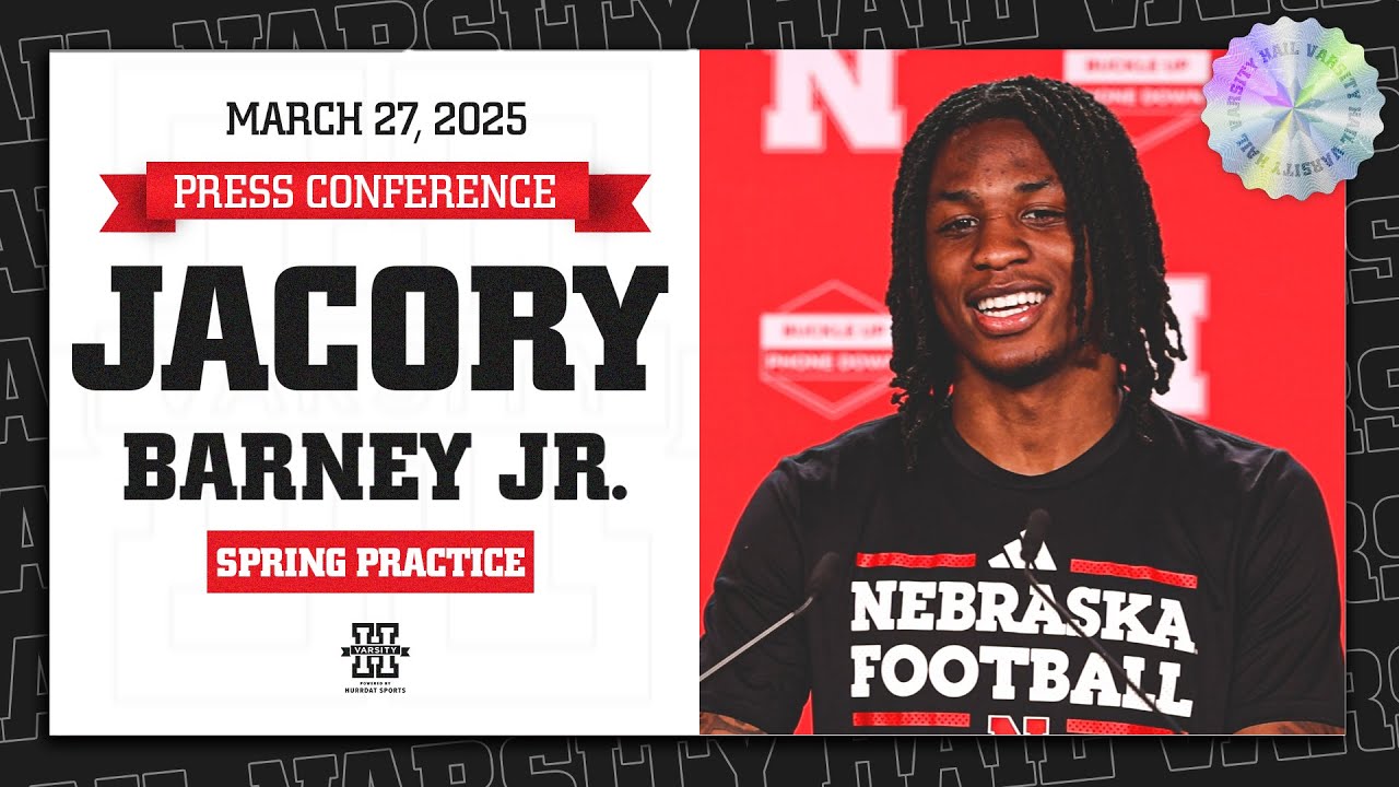 Nebraska Football WR Jacory Barney Press Conference | Spring Football Practice