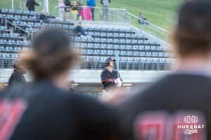 Omaha’s Tyler Palmer waits to hit during a baseball game against North Dakota State Wednesday, May 21st, 2025, in Omaha, Nebraska. Photo by Brandon Tiedemann.