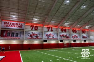 New artowrk in Hawks practice area, Monday, July 28, 2025 in Lincoln, Nebraska. Photo by John S. Peterson.