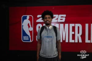 Svatý Thomas se usmívá po basketbalové hře ve středu 16. července 2025 v Las Vegas. Foto Brandon Tiedemann.