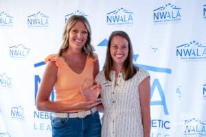 Paige Goetzinger wins Assistant Coach Of the Year during the National Women’s Athletic Leadership Alliance Awards Monday July 21st 2025 in Omaha, Nebraska. Photo by Brandon Tiedemann.