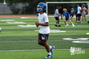 Elijah Cannon during Omaha North football practice on August 11th, 2025 in Omaha Nebraska. Photo by Brandon Tiedemann.