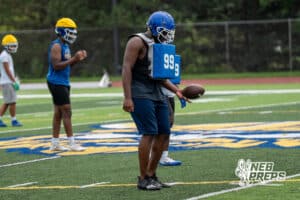 Marquise McIntyre-Dailey during Omaha North football practice on August 11th, 2025 in Omaha Nebraska. Photo by Brandon Tiedemann.
