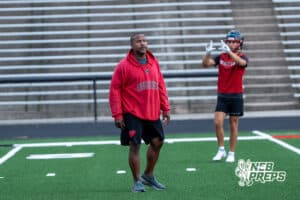 Damon Benning during Westside football practice on Tuesday, August 12th, 2025 in Omaha Nebraska. Photo by Brandon Tiedemann.
