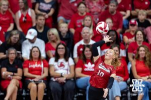 No. 1 Nebraska Volleyball Ratchets Up Service Pressure to Beat No. 22 Utah