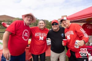 Tailgating Nebraska Cornhusker fans before the college football game against the Maryland Terrapins on Saturday, October 11, 2025, in College Park, MD. Photo by John S. Peterson.