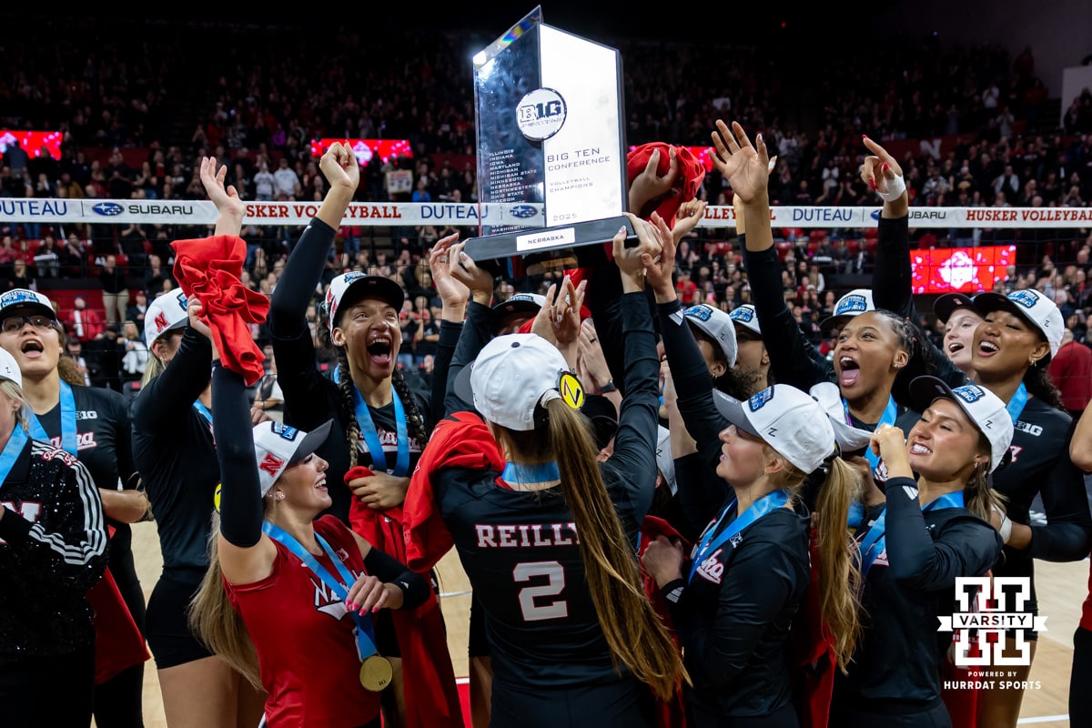 No. 1 Nebraska Volleyball Celebrates Big Ten Title With Blackout Sweep of No. 25 Penn State